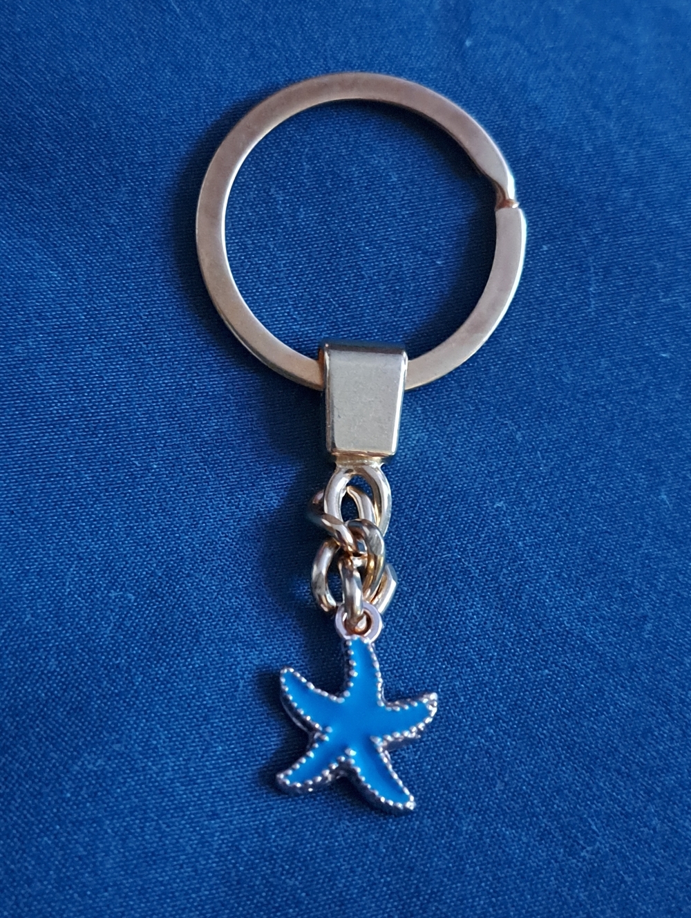Blue Starfish Keychain